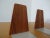 Two bookends teak and metal from the 1960s.