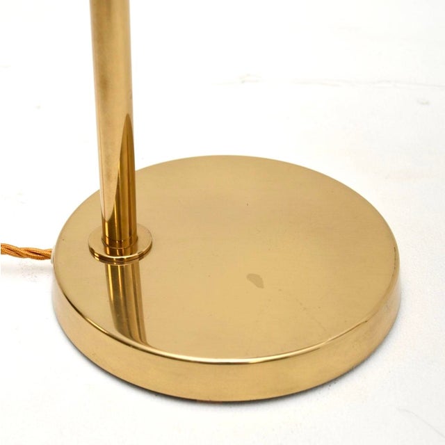1970s Vintage Swedish Brass and Glass Table Lamps from Bergboms, 1970s, Set of 2 For Sale - Image 5 of 7