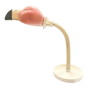 1980s George Kovacs Attributed Whimsical Flamingo Gooseneck Desk Lamp