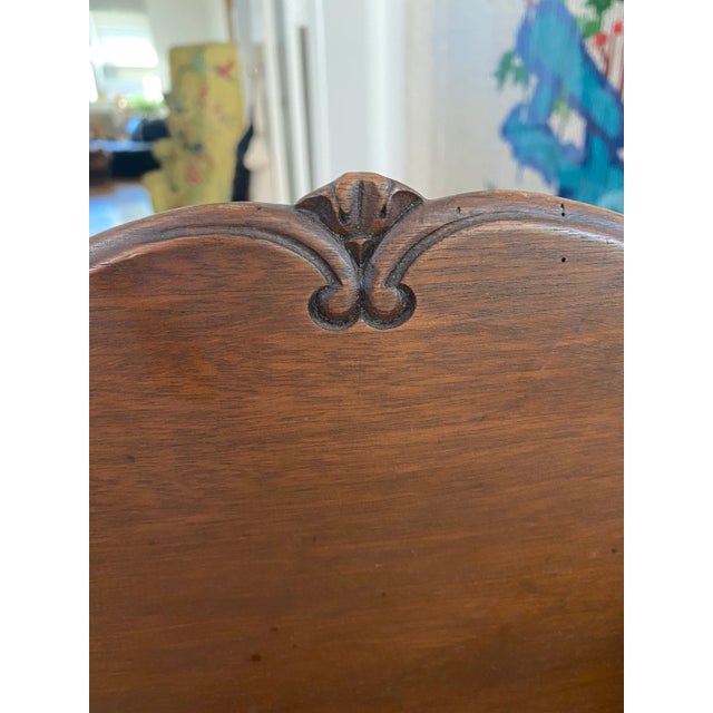 Early 20th Century Antique French Louis Curved Accent Table For Sale - Image 5 of 12