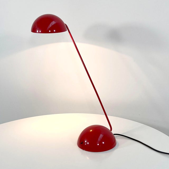 Postmodern Red Bikini Table Light by R. Barbieri & G. Marianelli for Tronconi, 1970s For Sale - Image 3 of 8