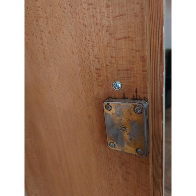Wood Vintage Wardrobe with Handcrafted Glass Mosaic, 1960s For Sale - Image 7 of 12