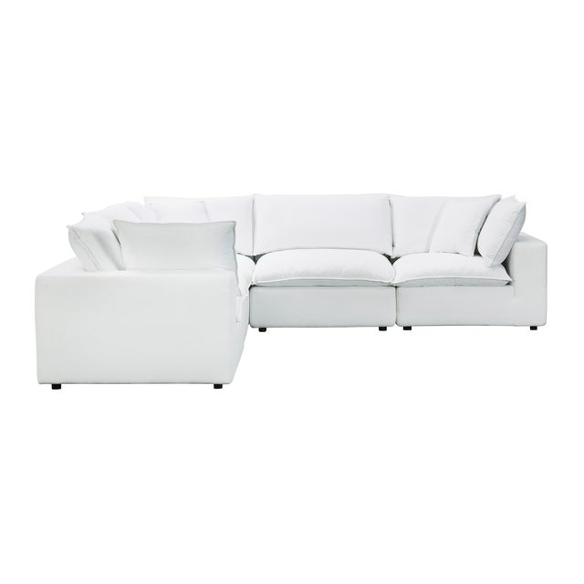 Cali Pearl Performance Fabric Modular L-Sectional For Sale - Image 4 of 6