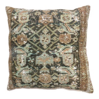 Large Contemporary Pillow Made from Antique Malayer Rug For Sale