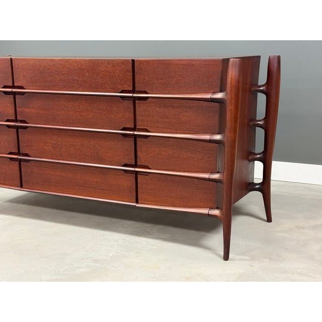 Wood 1960s Teak William Hinn Style Mid Century Dresser For Sale - Image 7 of 10