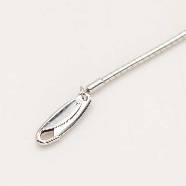 1990s Mikimoto Ruby and Diamond 18k White Gold Pendant Necklace For Sale - Image 11 of 12