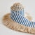 Schumacher Sample - Schumacher Graphic Fringe in Blue For Sale - Image 4 of 5