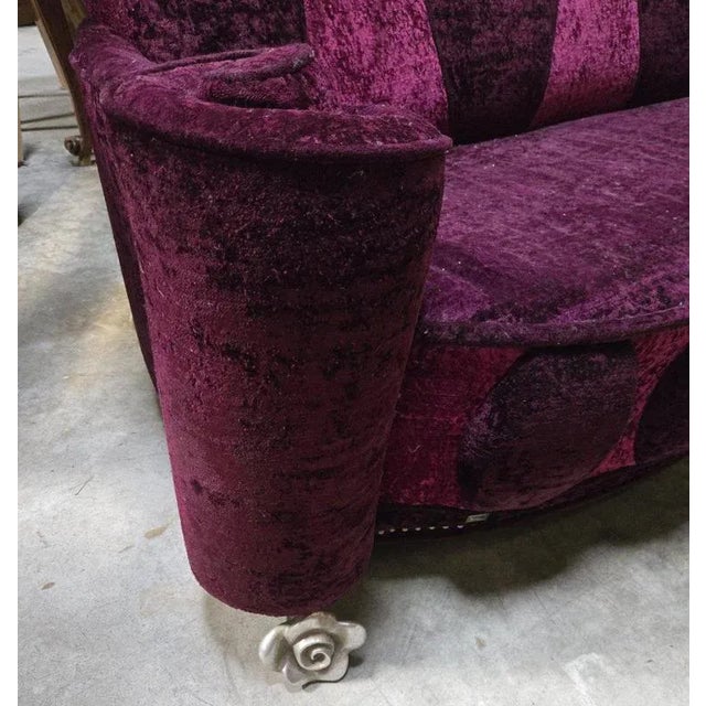Lucky Sofa in Purple Velvet from Bretz For Sale - Image 4 of 7