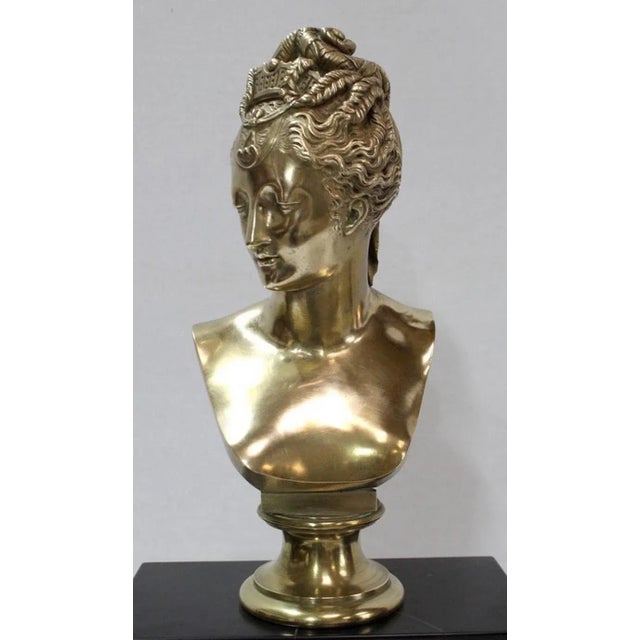 Marble and Bronze Bust of Diane De Poitiers by J. Goujon For Sale - Image 5 of 18