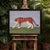 This original painting by matt rix shows a bengal tiger facing left, its body presented in side profile with a quiet...