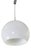 Mid-Century Modern Italian Round Opaline Glass Chandelier, 1960s For Sale