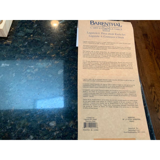 2000 - 2009 Set of 6 Barenthal Steak Knives (Stainless Steel) For Sale - Image 5 of 7