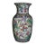 Vintage Chinese Painted Ceramic Vase W/Floral & Figural Details For Sale