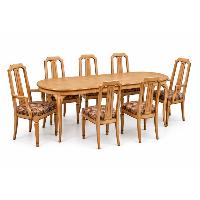 Six French Country Dining Chairs by Drexel Heritage From the Dynasty Collection For Sale In Raleigh - Image 6 of 6