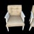 Art Deco Vintage Painted Caned Armchairs- a Pair For Sale - Image 3 of 9