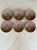 Fabulous Set of 6 Vintage Japanese Noodle/ Serving Bowls. Handpainted fired clay, signed with cypher underneath. Great...