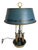 Vintage French Empire Revival Blue Tole and Brass Bouillotte Lamp For Sale
