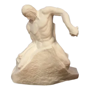 Sculptor Emerging From Stone