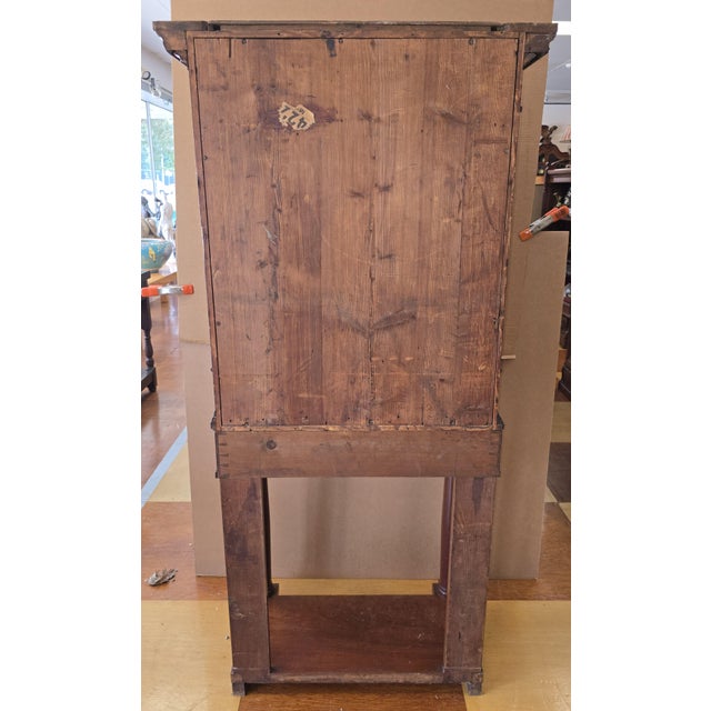 19th Century Burl Mahogany Wood Kunst Cabinet for Collectable Curiosities Flemish Germanic Low Countries For Sale - Image 10 of 10