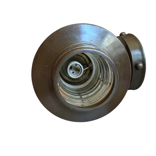 Metal Mid 20th Century Mid Century Modern Lantern Outdoor Wall Sconces - Pair For Sale - Image 7 of 9