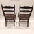 Mid-Century Modern Vintage French Country Farmhouse Ladderback Arm Chairs, Set of 2 For Sale - Image 3 of 18