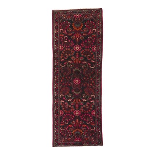 Mid 20th Century Vintage Persian Malayer Rug Runner, 03'07 X 09'08 For Sale