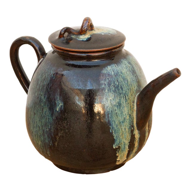 Jizhou Porcelain Glazed Teapot For Sale