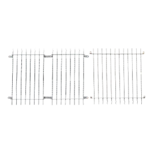 Hand Forged Set of Three Wrought Iron Window Grates