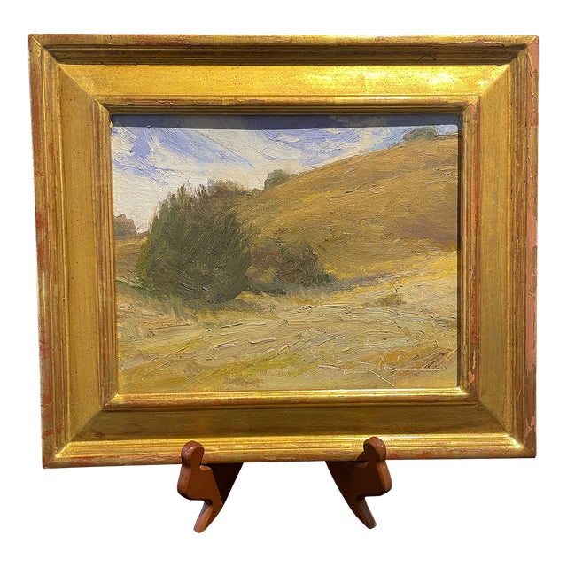 1990s Plein Air Oil Painting on Board by Dan Robinson, Framed For Sale