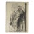 Antique French Beaux Arts Charcoal Study of ‘Nike Adjusting Her Sandal,’ Signed (Charcoal on Wove Paper) For Sale