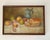 Antique Original Oil on Canvas Still Life with Bread and Apples A beautiful depiction of an interior table scene. Classic...