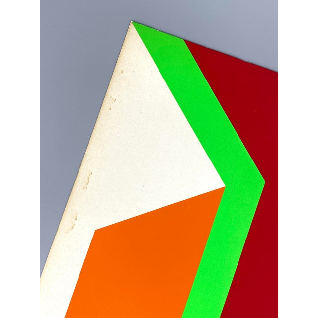 Georg Karl Pfahler, Three-Color, 1973, Screen Print on Light Cardboard For Sale - Image 9 of 12