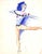 Lanvin Paris Ballet Dancer C1950s Artwork For Sale