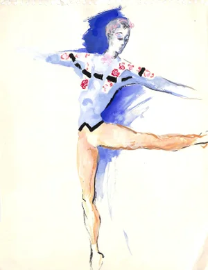 Lanvin Paris Ballet Dancer C1950s Artwork