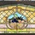 Early 20th Century Antique Art Nouveau Colored Stained Glass Fruit 27 X 75 Arched Transom Window, B For Sale - Image 5 of 18
