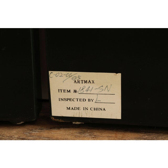 Artmax Vintage Floral Decorated Three Panel Screen For Sale - Image 10 of 12