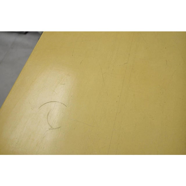 Gold Vintage Chinoiserie Bone Lacquer Oriental James Mont Style Console Table Server For Sale - Image 8 of 11