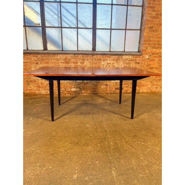 Brown Mid 20th Century Rosewood Rectangular Dining Table by George Nelson for Herman Miller 2 Leaves For Sale - Image 8 of 12