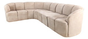 Piccolino Corner Sofa in Suede from Walter Knoll
