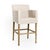 The Avignon Slipcover Bar Stool from Zentique features a removable natural linen slipcover on a natural oak frame. The...