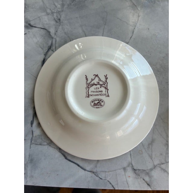 Hermès Hermes Les Maisons Enchantees Cup and Saucer Set - 4pcs For Sale - Image 4 of 5