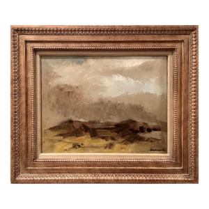 1980 Original Oil on Canvas Landscape-Custom Framed-Signed-Baranet