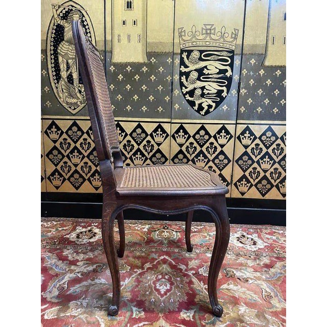 Brown Louis Xv Style Caned Chairs in Oak, Set of 6 For Sale - Image 8 of 10
