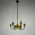 Vintage Italian Six-Arm Brass Chandelier, 1940s, in Good conditions. Designed 1920 to 1949 Up to 250V (Europe/UK...
