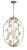 Avon 4-Light Statement Oval Chandelier For Sale In Atlanta - Image 6 of 9