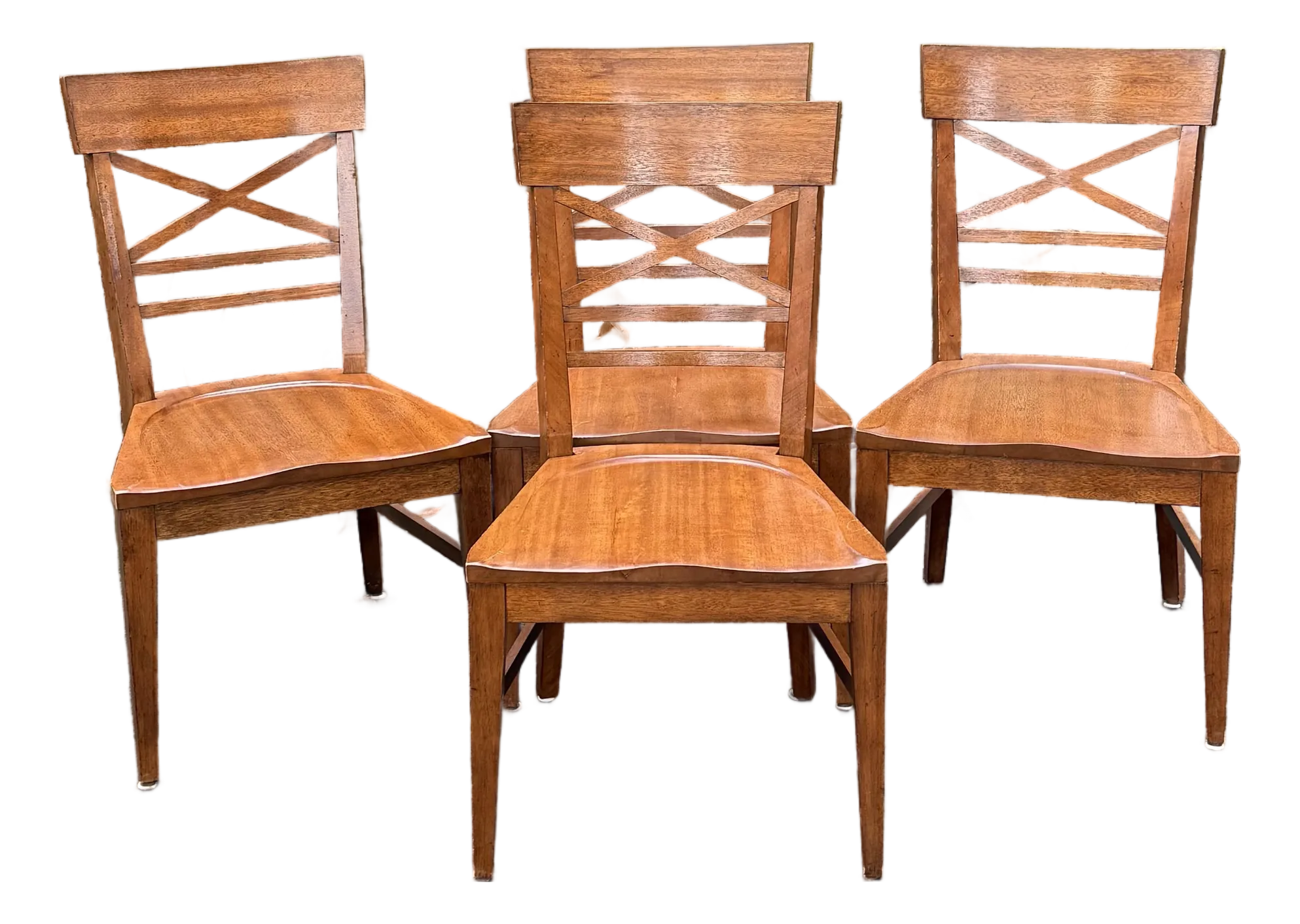 ETHAN ALLENダイニングチェア Ethan Allen Farmhouse “Tango” X Back Chairs - Set of 4 | Chairish