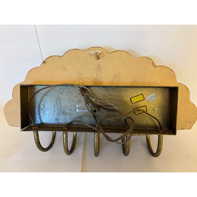Mid-Century Modern Vintage Large Swedish Style Shell-Form Wall Sconces-a Pair For Sale - Image 3 of 7
