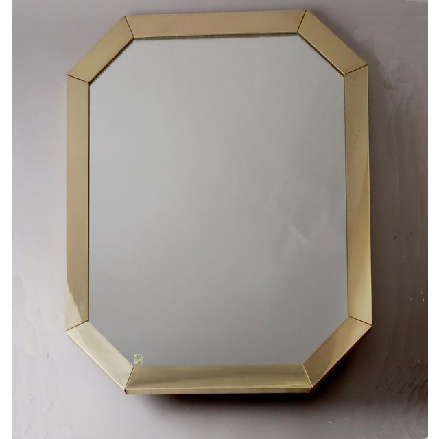 Large Brass Mirror from United Advertising Facilities, 1980s For Sale - Image 16 of 16