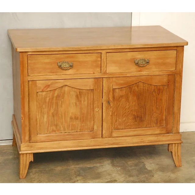 French 1930s French Pine Cabinet For Sale - Image 3 of 4