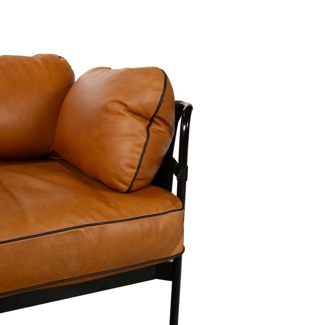 Modern Can 2-Seater Sofa in Cognac Leather from Hay For Sale - Image 3 of 16